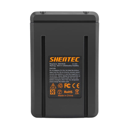 SHENTEC Batteria Li-ion 3.5Ah 40V per WORX WA3536 WA3734 WG268E WG568E WG168E WG368E WG770E