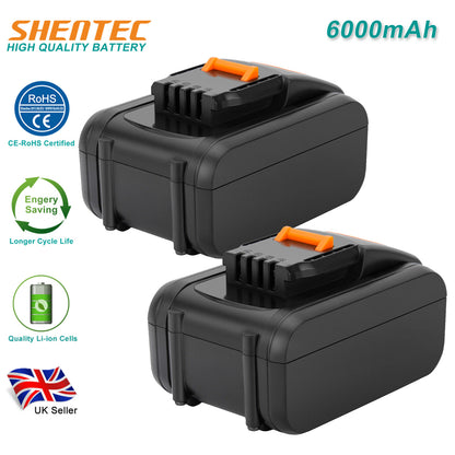 SHENTEC 2 X 20V 6Ah BATTERIA DI RICAMBIO PER WORX WA3551.1 WA3553 WA3516 WA3572 WG259E.9 WG169E