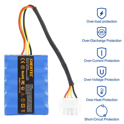 SHENTEC Batteria 18V 3000mAh per AL-KO Solo Robolinho Tagliaerba robotizzato 100 110 1100 41.6 Solo 700 700E 1000 1100