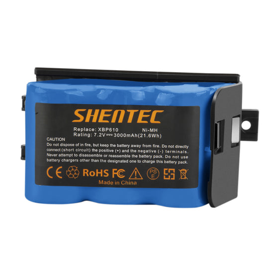 SHENTEC Batteria sostitutiva 3000mAh 7.2V Ni-MH per Shark XBP-610 XBP610 EU-36000 UV610DT