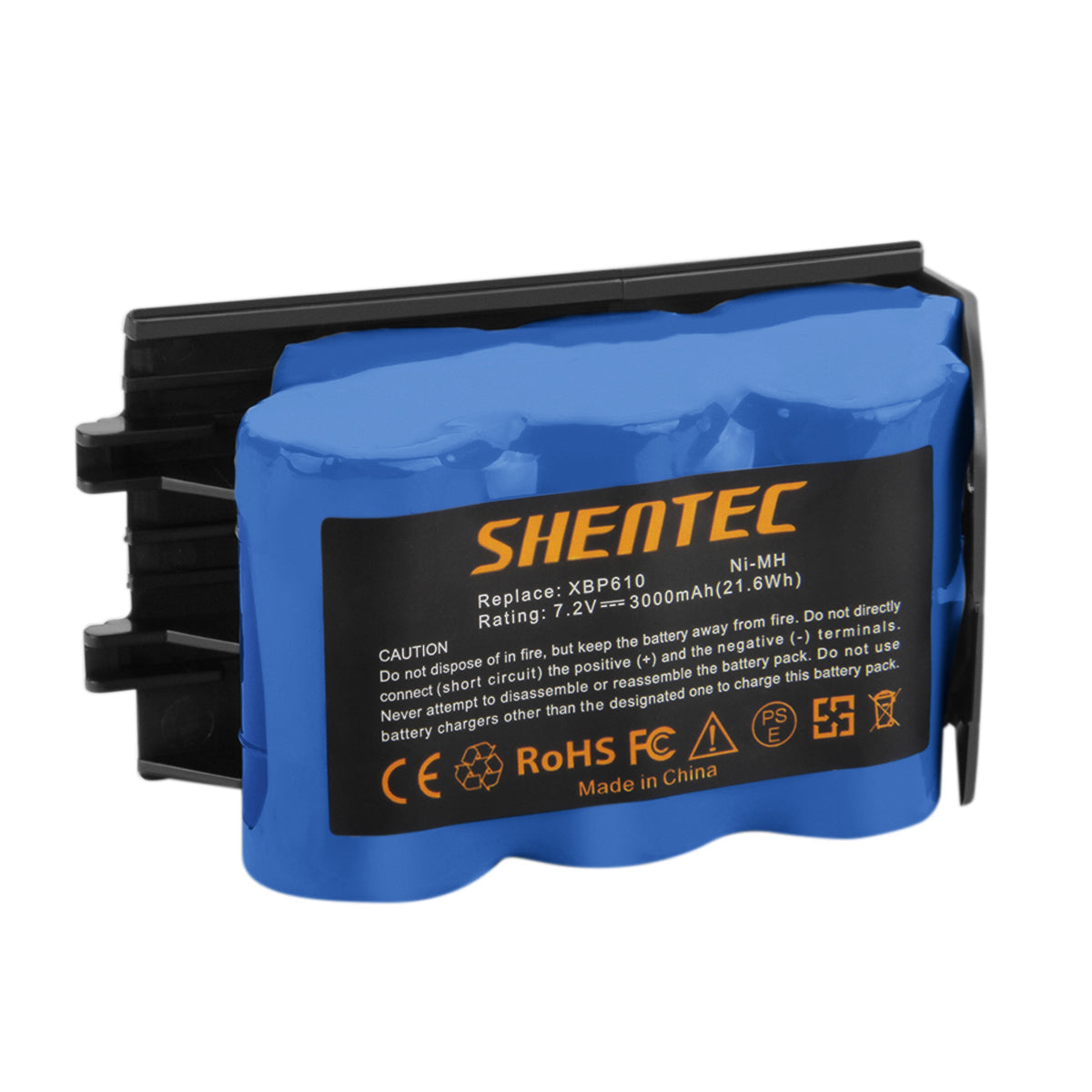 SHENTEC Batteria sostitutiva 3000mAh 7.2V Ni-MH per Shark XBP-610 XBP610 EU-36000 UV610DT