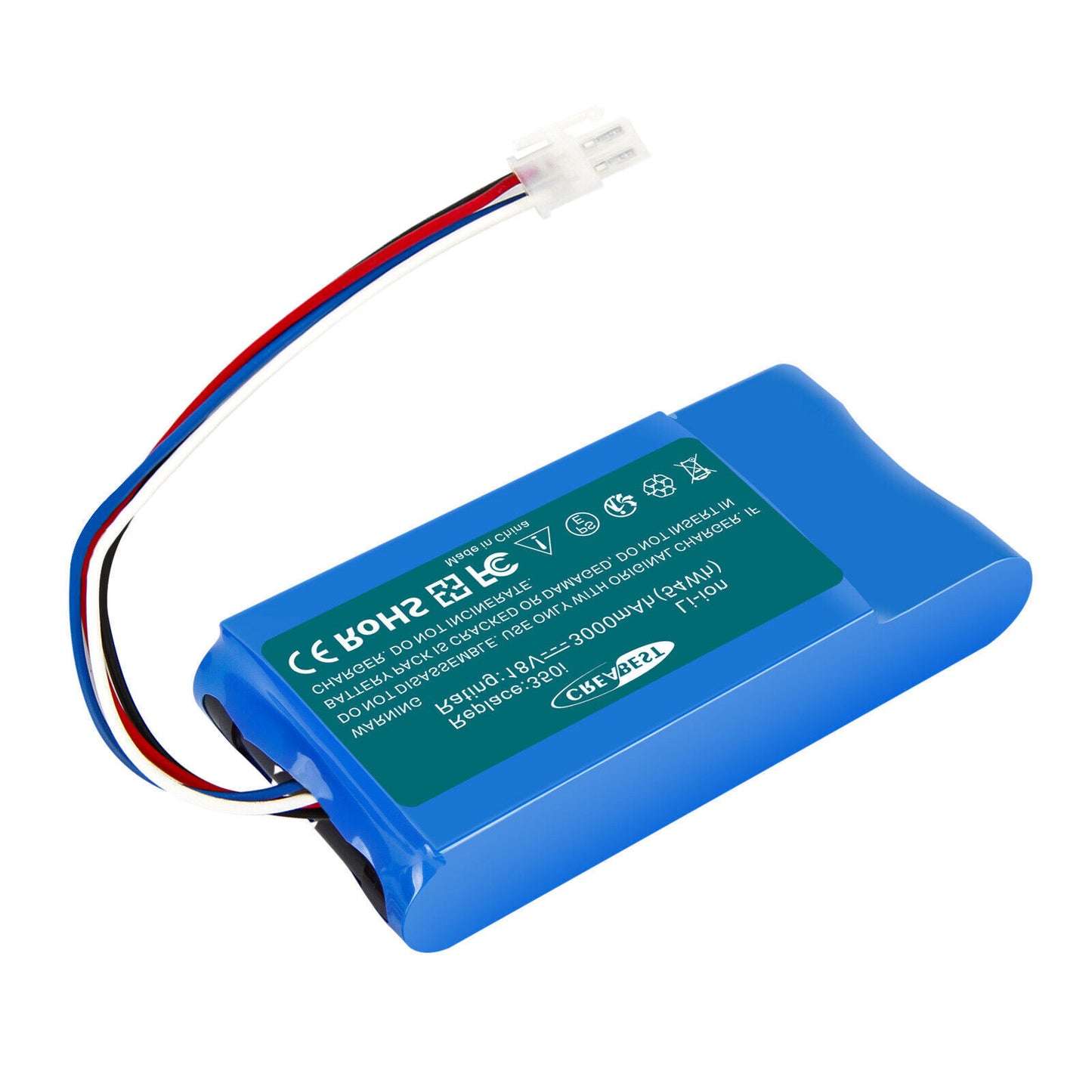 SHENTEC 18V 3Ah BATTERIA LI-ION PER YARD FORCE 1920726 AMIRO 400i 400Ri 350 400 350i