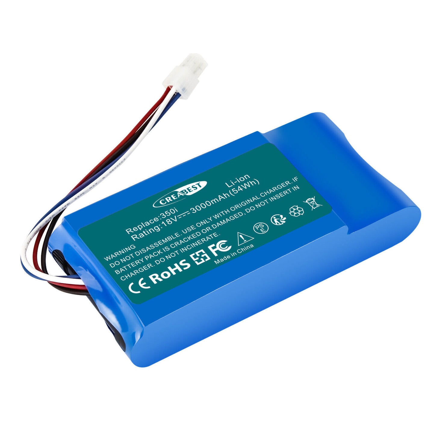 SHENTEC 18V 3Ah BATTERIA LI-ION PER YARD FORCE 1920726 AMIRO 400i 400Ri 350 400 350i