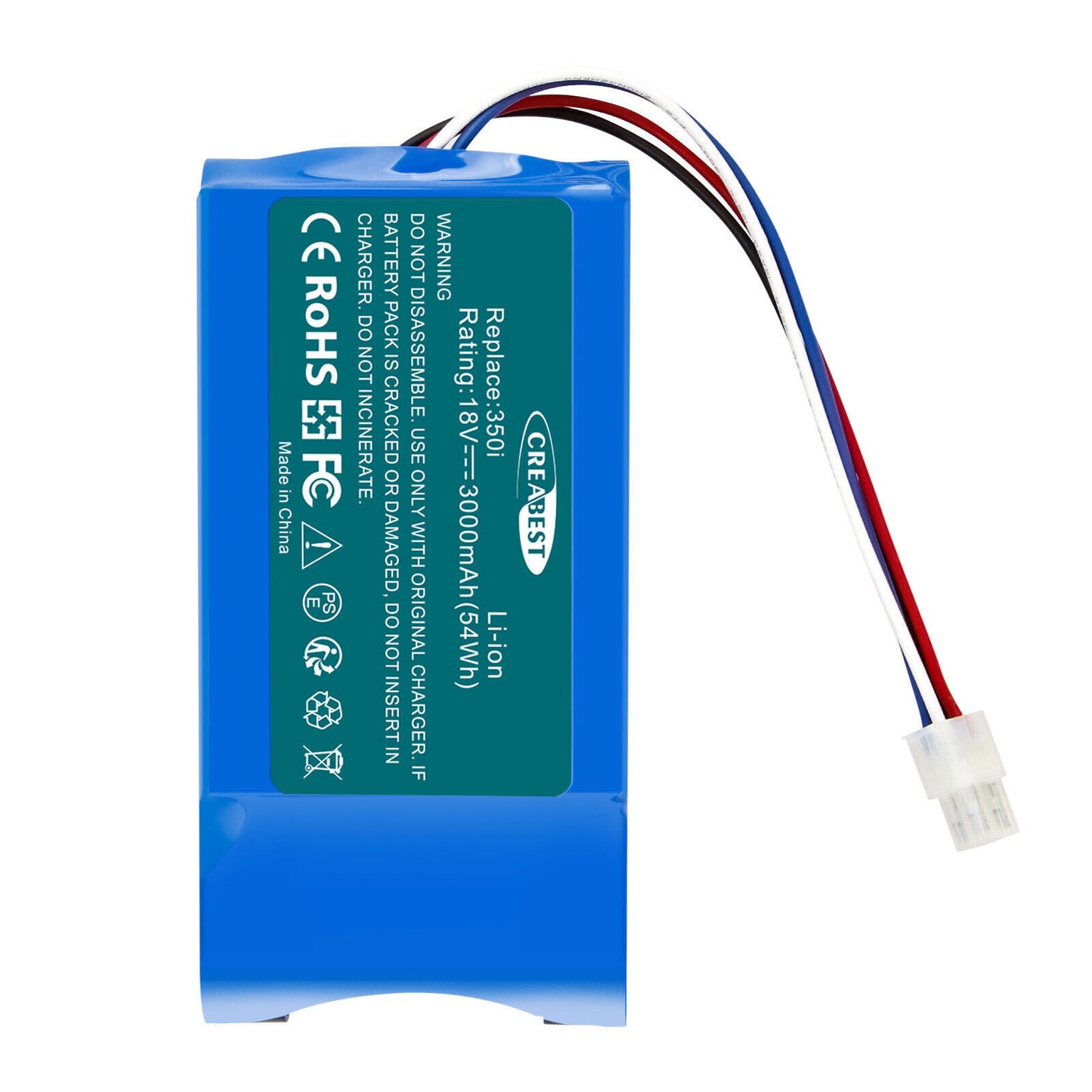 SHENTEC 18V 3Ah BATTERIA LI-ION PER YARD FORCE 1920726 AMIRO 400i 400Ri 350 400 350i